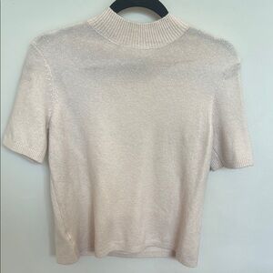 LOFT Blush Short Sleeve Sweater Top